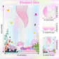 Astaron Pin The Tail On The Mermaid Game For Kids Birthday Party, Mermaid Party Game With 24 Pcs Tail Stickers Birthday Party Supplies For Wall Home Room Decorations