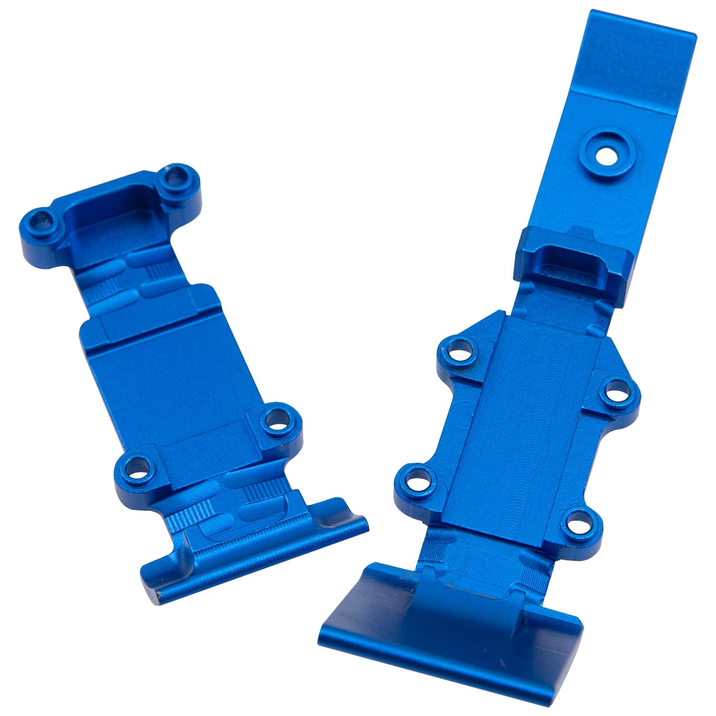 Vgoohobby Aluminum Alloy Front & Rear Skid Plate Skidplate Set #7037 Compatible with 1/16 Traxxas E-Revo 71054 VXL Slash 4WD 700