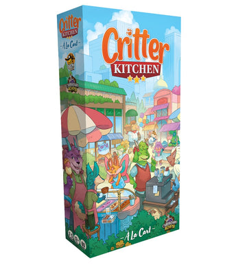 LUCKY DUCK GAMES Critter Kitchen A La Cart Expansion | Strategy Games | Chefs Compete for a Restaurant Critic | 1-7 Players, Age