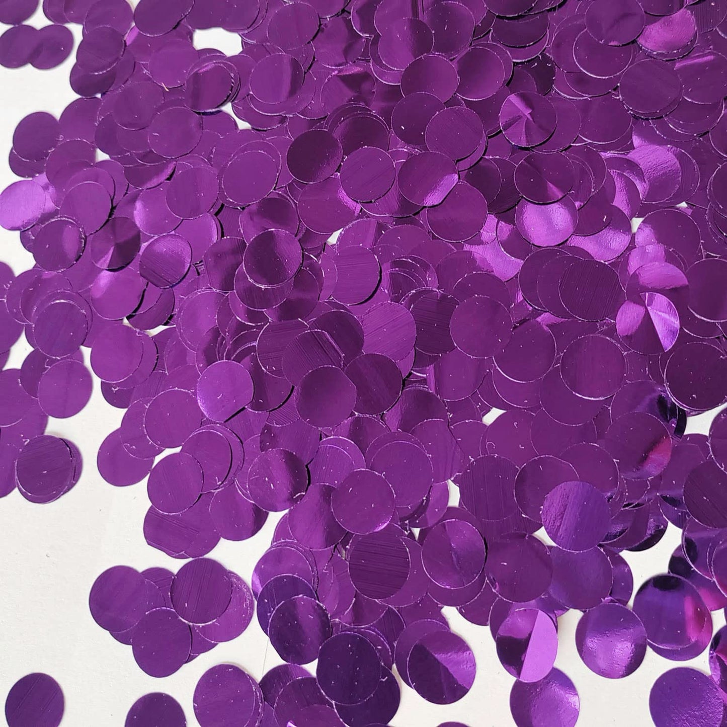 Purple Confetti 0.6 inch,Round Purple Foil Confetti,Shiny Purple Confetti for Party Decoration or Filled Balloons,(3.52 oz)