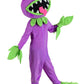 Fun Costumes Plants Vs Zombies Chomper For Kids, Purple Chomper Jumpsuit, Venus Flytrap Plant For Halloween X-Small