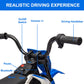 Garveelife 12V Kids Motorcycle, Electric Dirt Bike With Traning Wheels, Twist Grip Throttle, 3Mph Max Speed And Music, Ride On M