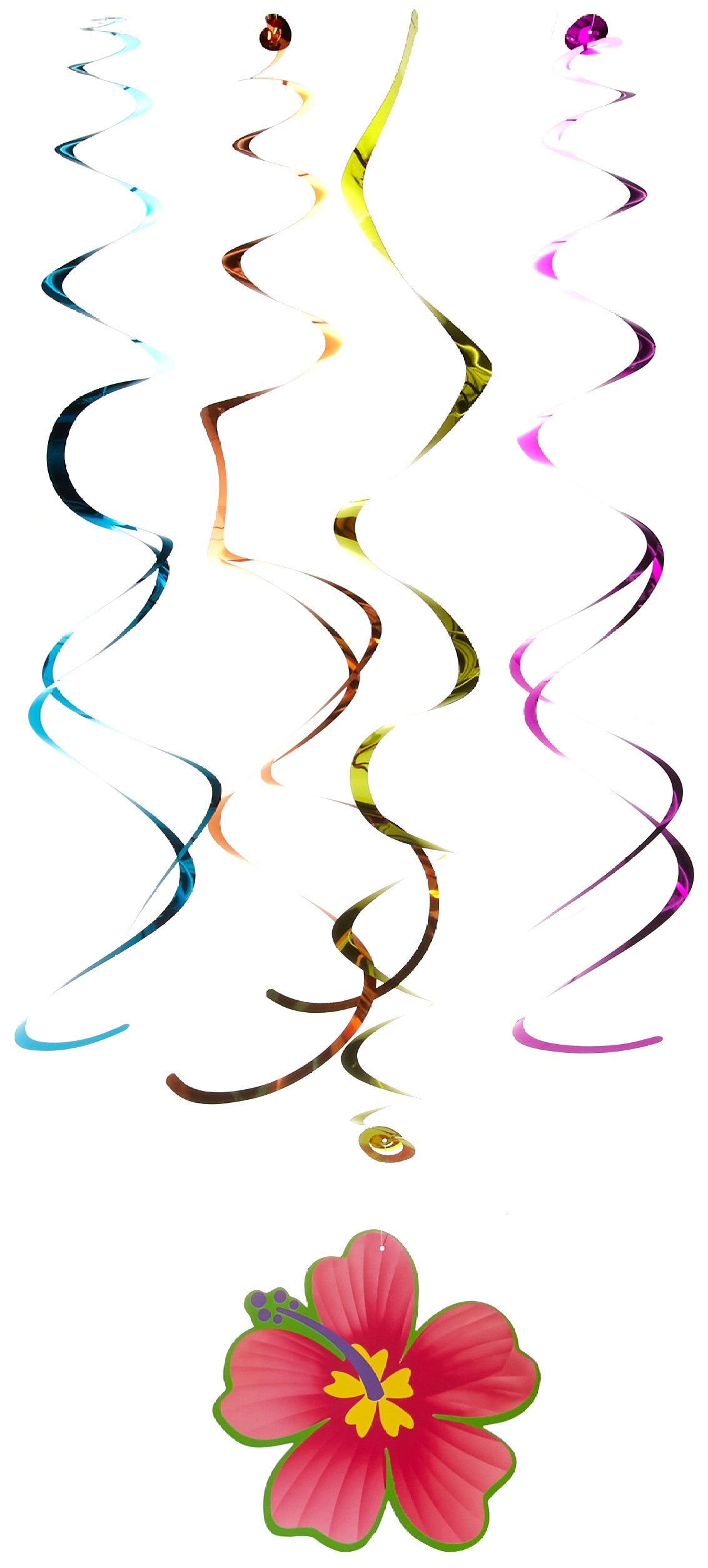 Amscan Luau Swirl Hanging Decorations Value Pack (Each)