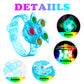 30PCS Spinner Bracelets Light Up Party Favors For Kids 4-8-12, Glow Bracelet Glow in The Dark Party Supplies Light Up Toys, Clas