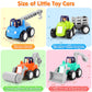 Orwine Toy Cars For 1 Year Old Boy, Inertia Toy Trucks, Early Educational Boy Toys Baby Toys 12-18 Months, Push And Go Cars Gifts For 1 Year Old Boys, Construction Vehicles Toddler Toys 4Pcs
