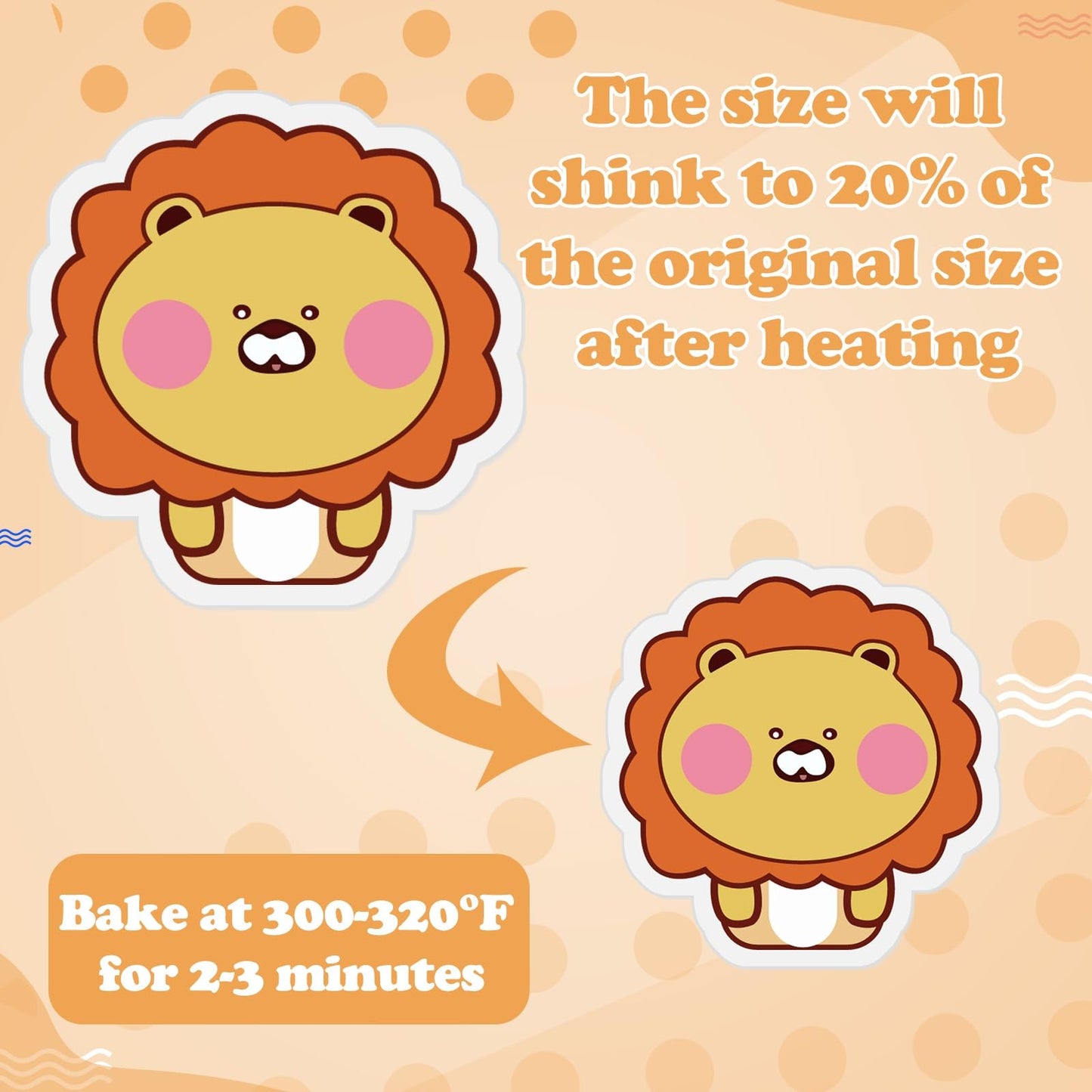 HONSIO Shrink Dink Sheets 11.4 x 7.9 Inch Large Plastic Shrinky Paper for Kids DIY Crafts Keychain, 12 Pieces