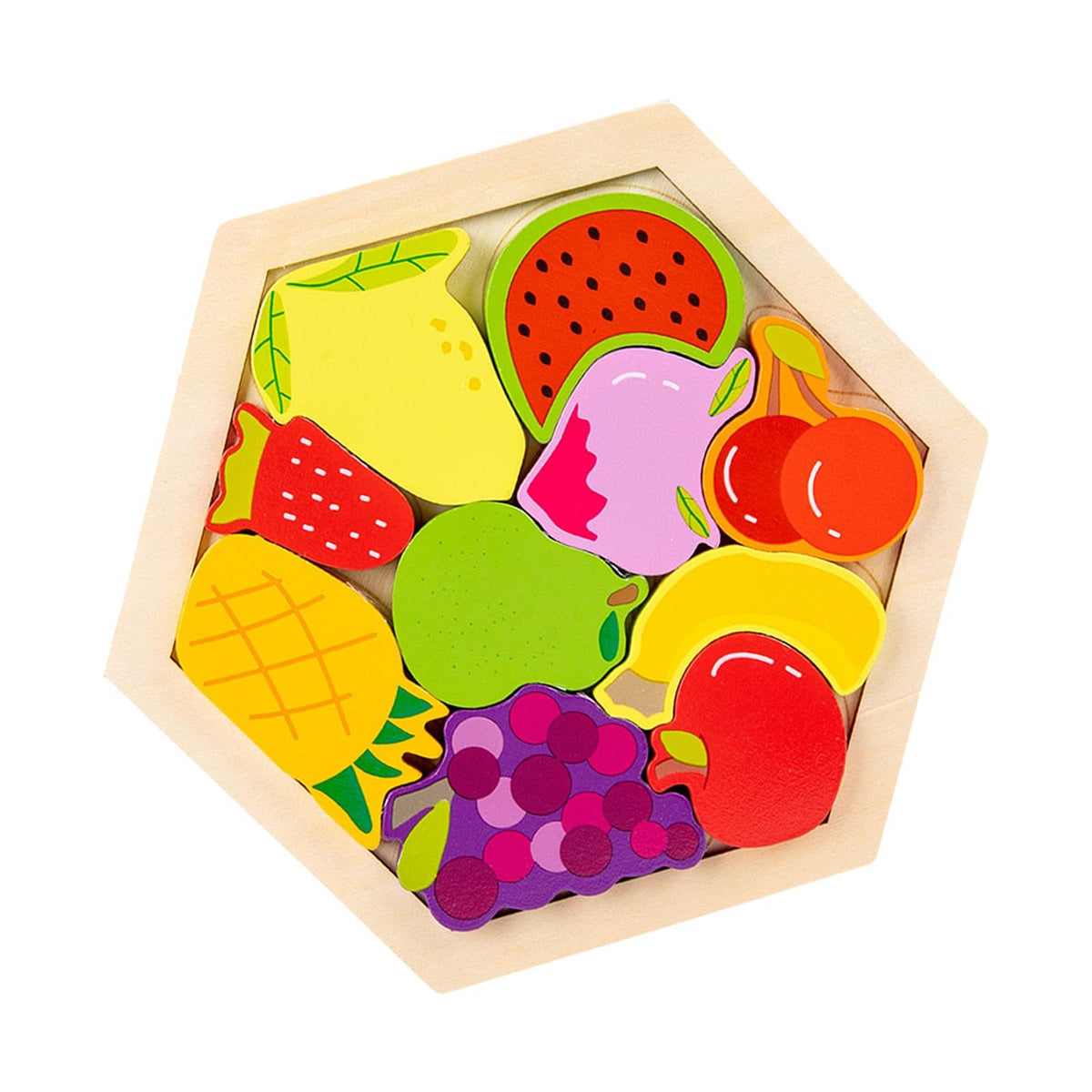 Bnf Wooden Infant Puzzles Cute For Kids Beginner Preschool Educational Activity Pattern Cbaby | Toys For Baby | Developmental Ba