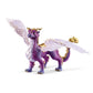 Schleich Nightsky Dragon Figurine - 7" Moveable Wings, Purple Wyvern - PVC Toy for Ages 5+ | Model 70762