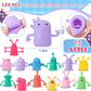Booson 80 PCS Monster Finger Puppets - Soft Rubber, Multicolored, Stretchy Fidget Dolls for Kids' Role Playing & Party Favors