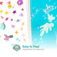 Into The Forest Stickers + Coloring Book By Cupkin: Innovative Side By Side Sticker Books Lays Flat - Spiral Binding - 500+ Natu