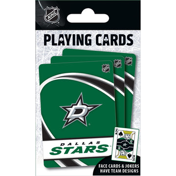 Masterpieces Family Games - Nhl Dallas Stars Playing Cards - Officially Licensed Playing Card Deck For Adults, Kids, And Family