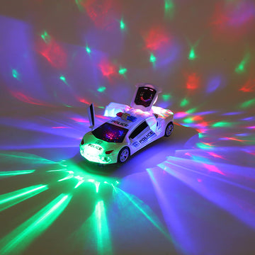 Toy Cars, Police Car Toys For Boys 3-5, Police Car Spinning Toy With Music Lights And Siren, Automatic Door Opening Spin Toy For