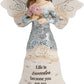 Pavilion Gift Company Granddaughter Angel Figurine, 5.5-Inch, Silver Resin, Model 82349, Perfect Gift for Granddaughters