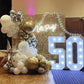 Paready Gold and Silver Latex Balloons, 12 Inch, 60 Pcs, Metallic Gold, Silver, and White Confetti for Celebrations