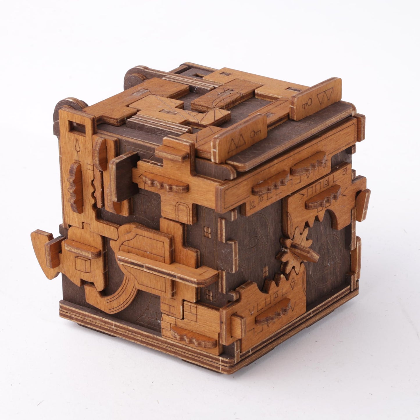 WOODEN.CITY Challenging Escape Room Puzzle Box - Hard Puzzle Box - Cluebox Escape Puzzle - Difficult Puzzle Box - 3D Escape Room Puzzle - Brain Teaser Gift Box - Escape Room Box - Steampunk Puzzle Box