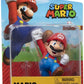 Super Mario Action Figure - 2.5 Inch Jumping Mario Collectible Toy, Red, Plastic, Model 404574