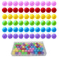 Yoeevi 60 Pcs Chinese Checkers Marbles Balls In 6 Colors,Game Replacement Marbles Balls With Plastic Box For Marble Run, Marbles Game