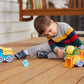 Green Toys Construction Vehicle Set, 3-Pack - Pretend Play, Motor Skills, Kids Toy Vehicles. No BPA, phthalates, PVC. Dishwasher