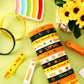 Junebrushs 42Pcs Bee Party Favors Silicone Bracelets Bee Theme Rubber Wristbands Accessories For Students Boy Girl Bee Birthday Baby Shower Party Favors Decorations Supplies(3 Designs)