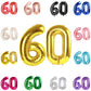 60 Balloon Number, Gold Number 60Th Birthday Balloons 40 Inch, 60 Years Old Gold Birthday Decorations For Men Women, 60Th Annive