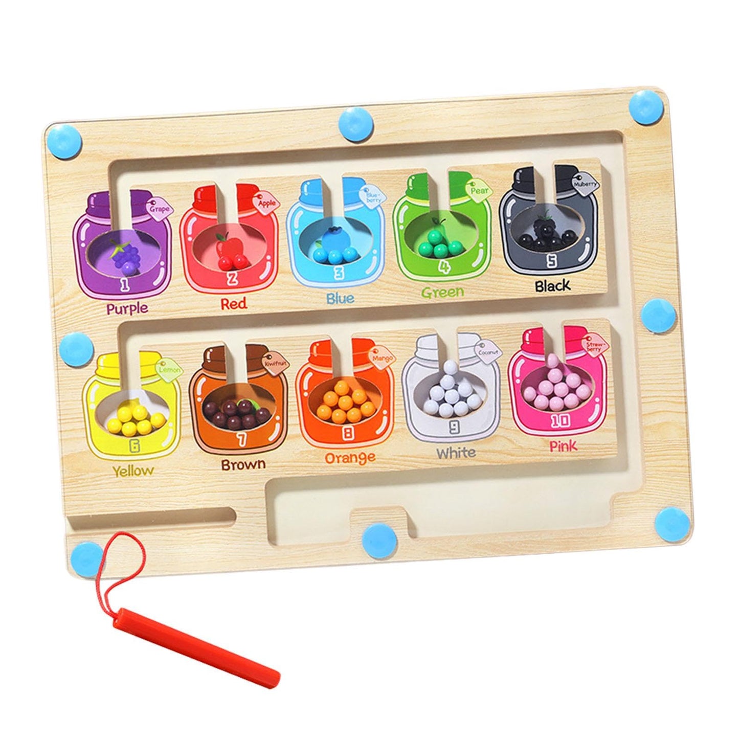 Atorse Colour And Number Maze Activities Fine Motor Skills Toys Color Matching Game