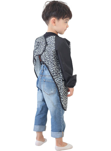 Plie Waterproof Kids Art Smocks 37 Colors (Age 1-10, S-Xxl Size), Black Leopard (32-Xxl)