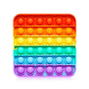 Push Pop Bubble Fidget Sensory Toy - For Autism, Stress, Anxiety - Kids And Adults (Rainbow Square)