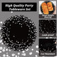 96 Pcs Black And Silver Party Supplies Paper Plates Napkins Silver Dot On Black Party Birthday Tableware Kit Black And White Bir