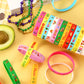 JUNEBRUSHS 24pcs Mexican Fiesta Party Favors Silicone Bracelets Cactus Guitar Hat Rubber Wristbands for Fiesta Mexican Birthday