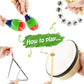 Musicube 7 Pcs Musical Instrument Toys Set For Kids Wooden Percussion Instrument With Hand Drum, Maracas, Triangles, Hand Bell Educational Instrument For Toddler Birthday Gift For Boys Girls Aged 3+