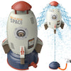 UXSIO Rocket Sprinkler for Kids, Outdoor Water Toys Rocket Launcher, Summer Activity for Boys & Girls Age 3 4 5 6 7 8, Green