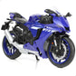 Risopen 1:12 Motorcycle Model For Yamaha Yzf-R1M 1000R Alloy Diecast Motorcycle Model Toy Mini Moto Gift(Blue)