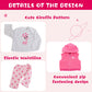 Reborn Baby Doll Clothes - Outfit Accessories For 20-24 Inch Realistic Newborn Toy Dolls, 5 Piece Set