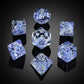 Peacock DND Dice, DNDND Resin Dice Set with Velvet Bag for Dungeons and Dragons D&D Role Playing Games and Tabletop Games(Peacoc