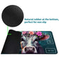 RWUTYTIUL Flower Cow Card Playmat 24 X 14 Inch with Tube Bag, Card Gameplay Mat with Zones Commander Deck Board MTG RPG CCG TCG