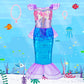 Meland Princess Dress Up - Dress Up Clothes For Girls With Princess Toys, Christmas Birthday Gift For Girls Age 3-8 Year Old (4 Princess With Bag)
