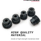 VICRAZZE 32p 5mm Pinion Gear Set 17T 18T 19T 20T 21T with 1/8 inch(3.175mm) Coupler and hex Key for 0.8 Metric Pitch RC Buggy Ca