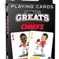 MasterPieces Kansas City Chiefs Playing Cards - Officially Licensed Deck for Adults & Kids, Team Color, Model KCC3300
