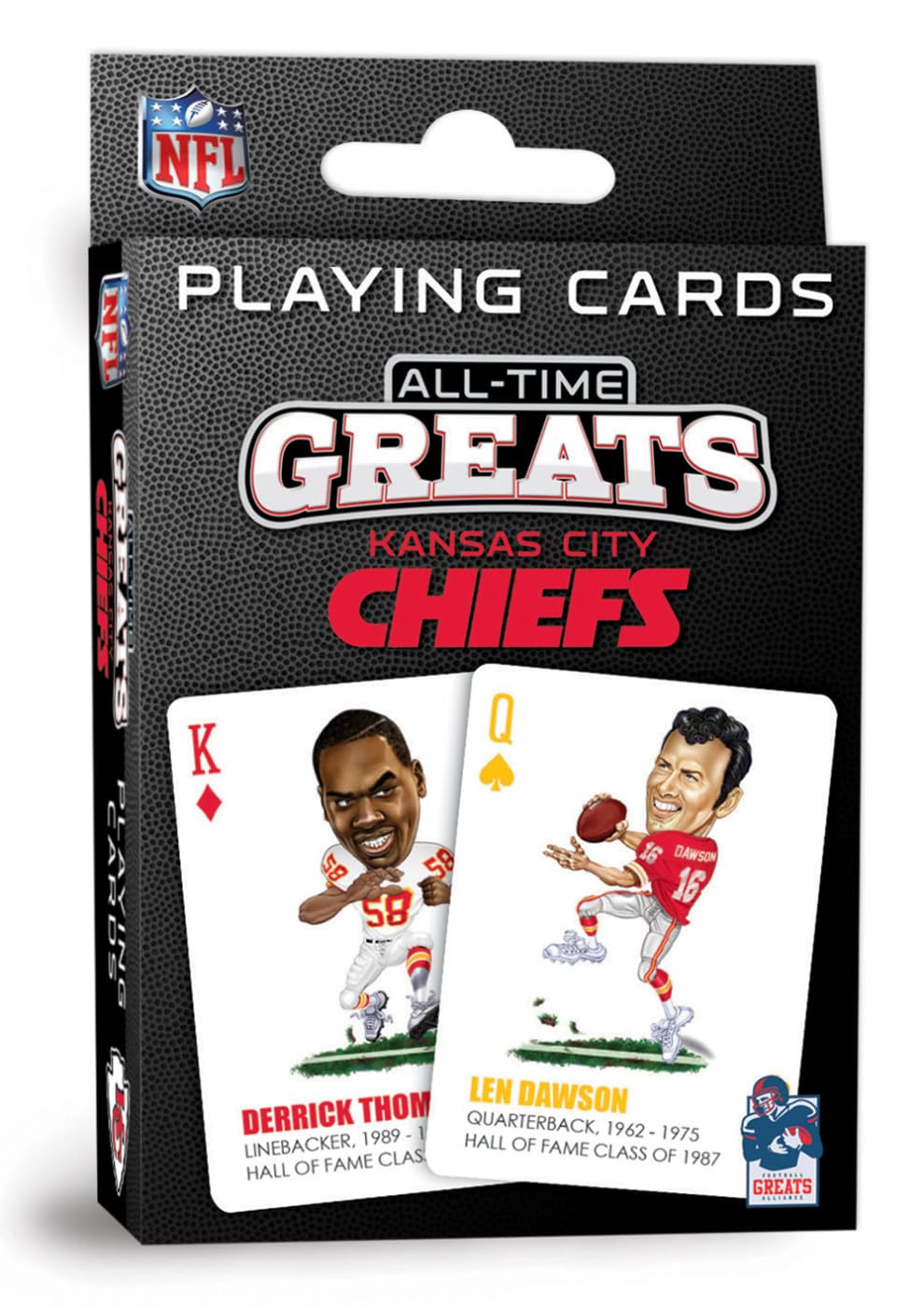MasterPieces Kansas City Chiefs Playing Cards - Officially Licensed Deck for Adults & Kids, Team Color, Model KCC3300