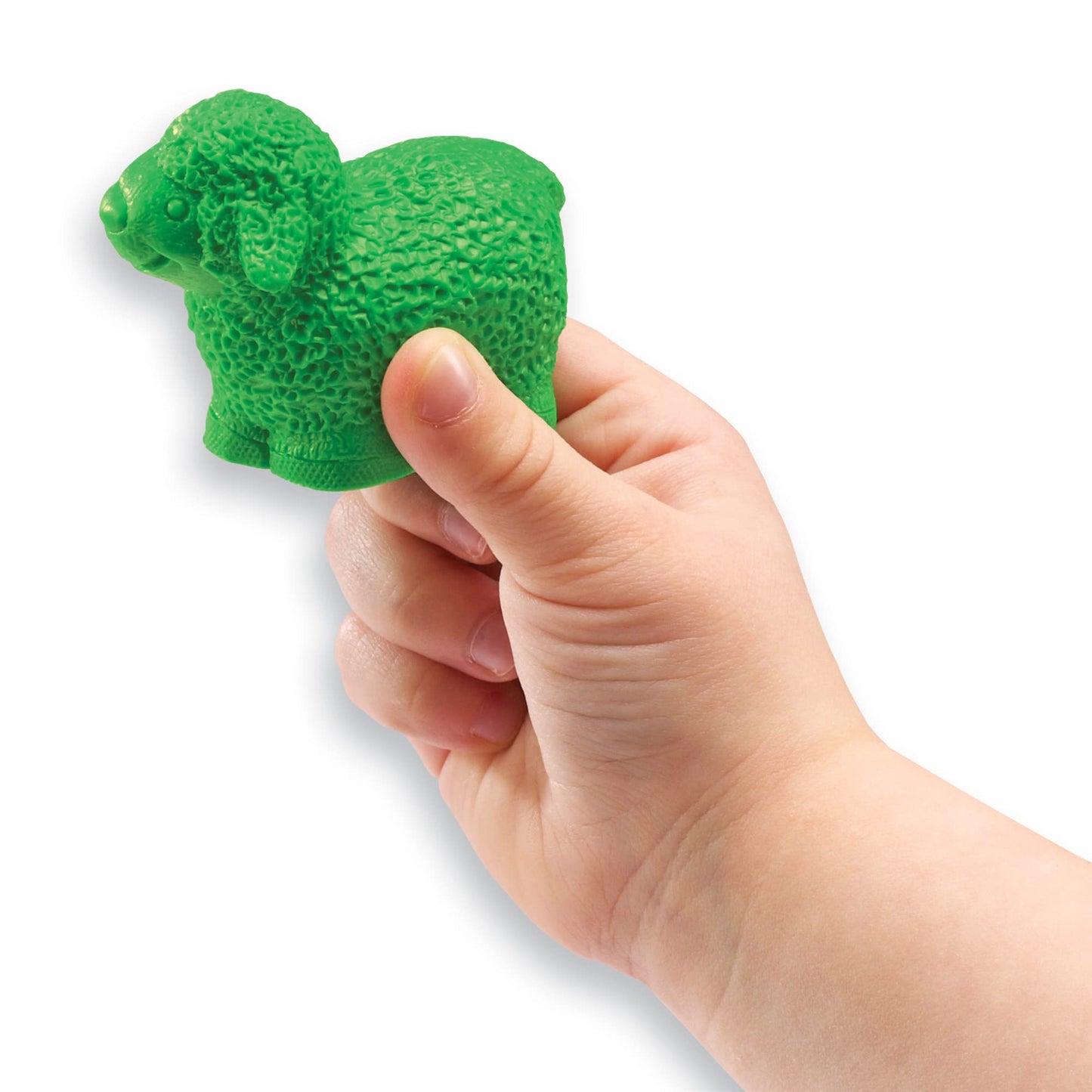 Learning Resources Jumbo Farm Counters - 30 Multi-Color Rubber Animal Toys, 5.1 inches, Ages 18+ months, Model LER7408