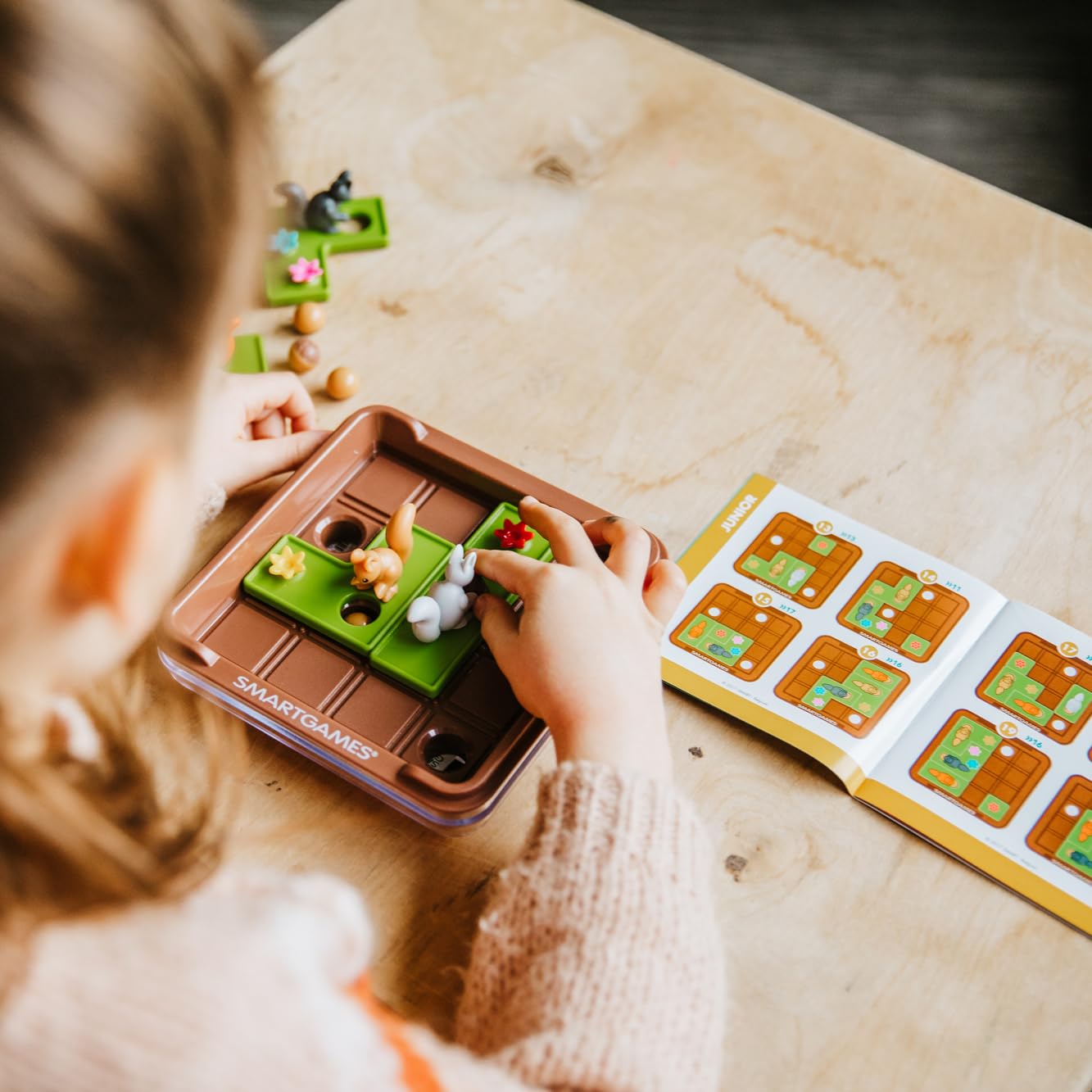 SmartGames Squirrels Go Nuts! Travel Game for Ages 6-mature-themed