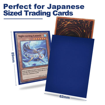 Night Blue Yu-gi-oh Card Sleeve 200 Pack  Japanese Small Card Sleeves Photocard Sleeves  Back Textured Perfect Shuffling  Protect Your Japanese Sized Trading Cards Kpop Photocard Never Tear