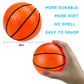 Hymaz 12 Pack 4 Inch Mini Basketball Ball for Kids, Rubber Small basketballs for Kids Basketball Gifts- Mini Hoop Basketball Toy