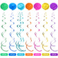 30 Pcs Tropical Fish Hanging Swirls Under The Sea Party Decorations Ceiling Decor For Boys Girls Kids Ocean Themed Party Mermaid