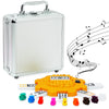 Yinlo Mexican Train Dominoes Set, Double 12 Dominoes Set: Colorful Dot Pips, Real Train Sound Effect Hub, Score Pad And 9 Colorful Trains, 91 Tiles Domino Game Set