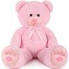 Muiteiur 49Inch Giant Teddy Bear Stuffed Animal, Big Bear Plush With Big Footprint, Great Gift For Party Decorations (Pink)