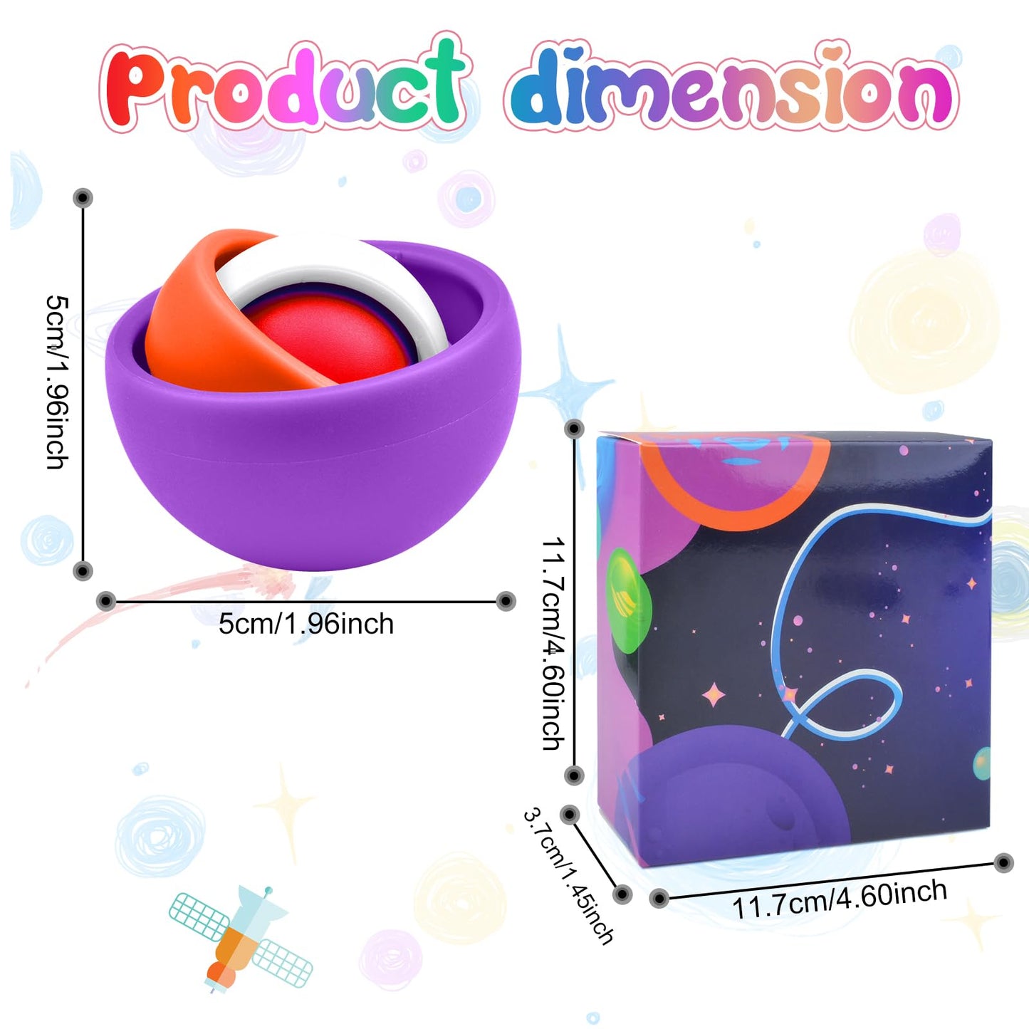 Fidget Toys Kids Pack, Fidget Spinner Set Travel Toys, Sensory Toys Boys Girls Teens, Eaeter Basket Stuffers Party Favors, Adhd Autism Stress Relief Finger Toys, Gift For Kids Adults Birthday