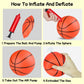 Hymaz 3 Pack 8 Inch Mini Basketballs, Basketballs Set With Air Pump For Kids Toddlers Mini Basketball Hoop, Swimming Pool Basketball Games, Indoor Basketball Hoop, Outdoor Small Hoops Games