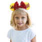 zhezesmila Lion King Simba Minn Ears Headband, Yellow, for Children and Women, Animal Kingdom Themed Hair Accessories for Birthd