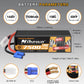 Nihewo 2Packs 4S Lipo Battery, 14.8V 7500mAh Lipo Batteries Hardcase 100C EC5 Plug Compatible with Arrma E-flite 1/5 1/6 1/7 1/8